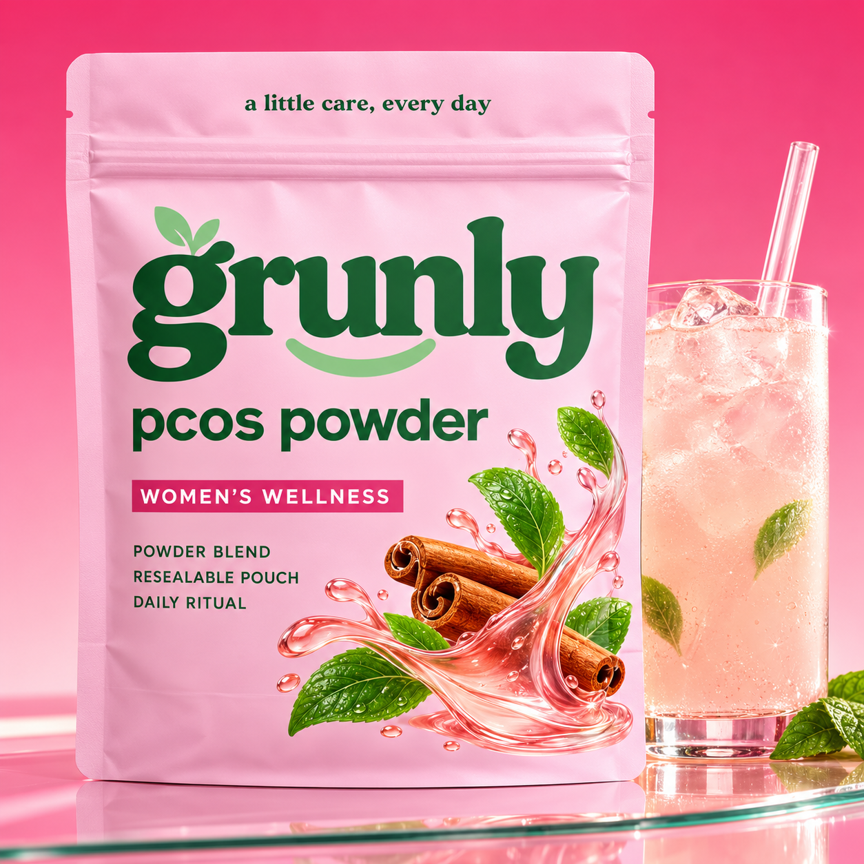 PCOS Powder resealable pouch