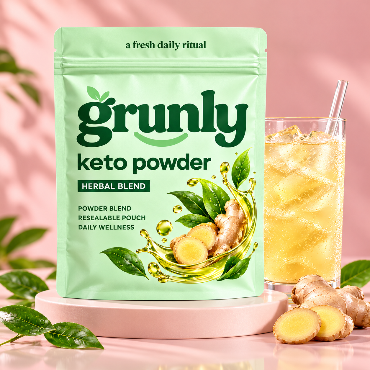 Green Keto Powder in our studio campaign